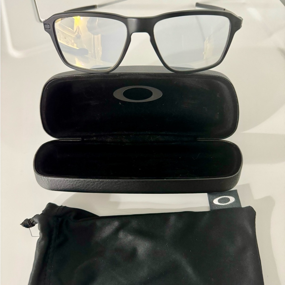 Oakley wheelhouse frames with prescription gold iridium transition lenses